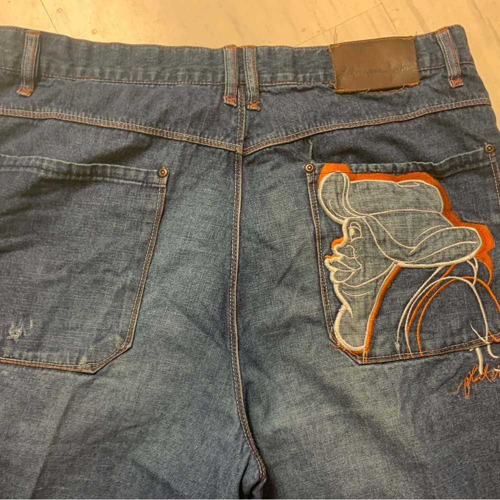 Vintage Platinum Fubu Fat Albert “Russell” Jeans Men’s Baggy 90s RARE